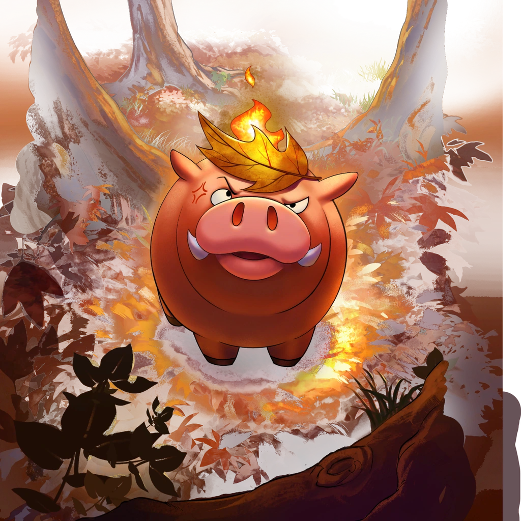 Burpig card artwork